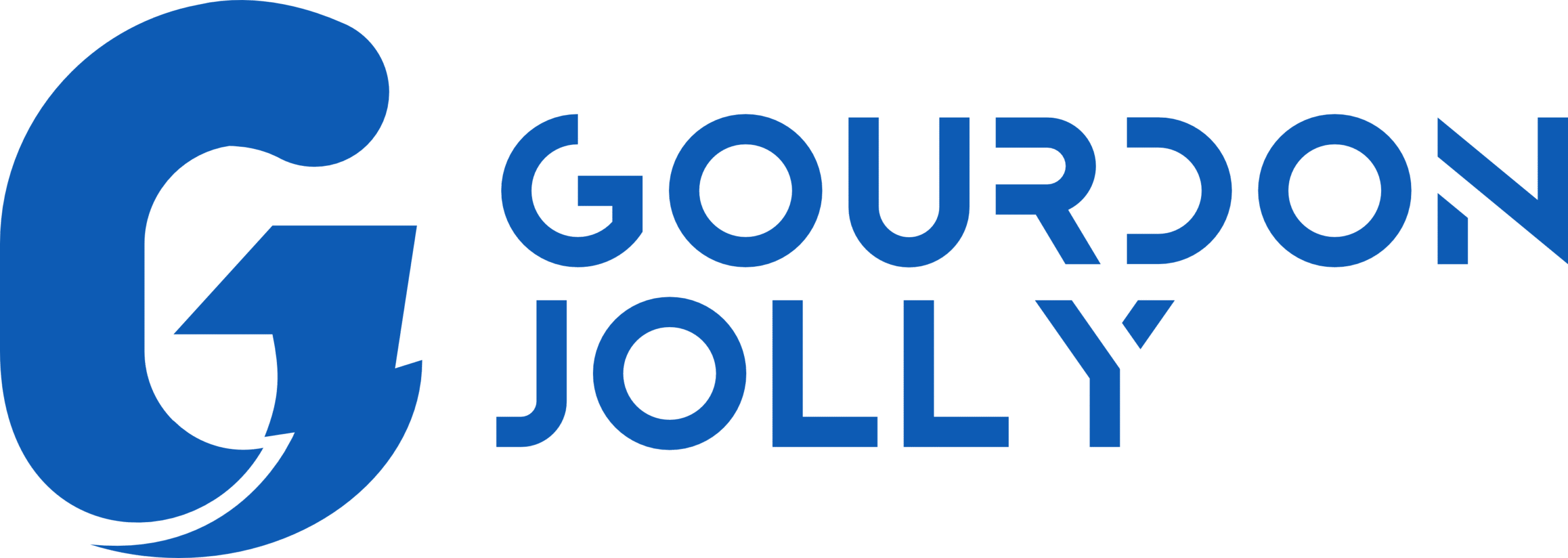 Gourdon Jolly - Logo Horizontal bleu